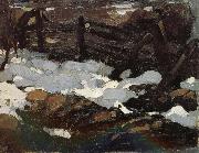 Nikolay Fechin Landscape of Winter oil painting artist